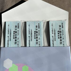 迅速発送【郵送補償有】 小田急電鉄 切符 30枚 2024年5月31日迄 株主優待乗車券