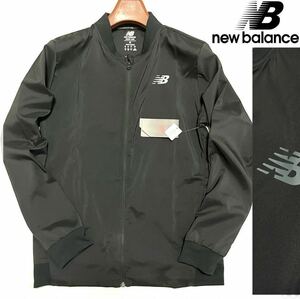 ▼新品【日本Mサイズ】黒 ニューバランス ゴルフに最適 ジャケット オールシーズンNew Balance GOLF ボンバージャケット ma-1