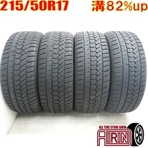 中古タイヤ 215/50r17 スタッドレスタイヤ HIFLY Win-Turi 212 4本セット イプサム ジェイド ウィッシュ プリウスα 中古 17インチ