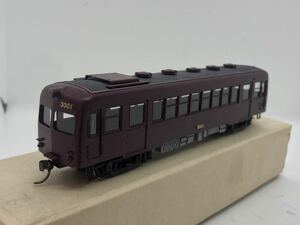 M車 真鍮製 HOゲージ 私鉄車両 茶 天賞堂 パワトラ WB-26-B 入 トレーラー側台車ショートしますので ジャンク パワトラ動作は確認済 1円〜