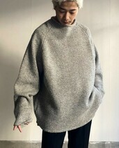 90's Shetland Wool Roll-neck Knit　XL　ロールネック　ニット　セーター　プルオーバー_画像1