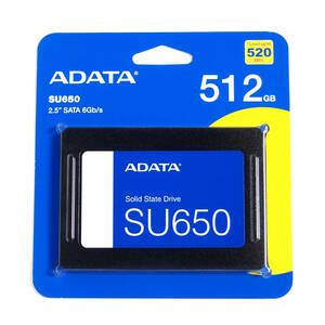 【送料無料】 ADATA SSD 512GB SU650 ASU650SS-512GT-R　【新品・未開封】