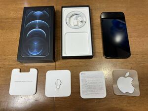 ☆1円〜売り切り/中古美品/送料&消費税無料/Apple iPhone12 pro 256gb ブルー　SIMフリー　バッテリー91%