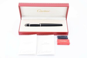 １円スタート 美品　Cartier ディアボロ　ドゥ　カルティエ　万年筆　ペン先　18K/750 試書未確認