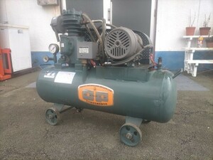  Osaka air machine factory empty atmospheric pressure . machine air compressor OA-05 Hyogo prefecture three rice field city departure animation equipped three-phase 200V tanker capacity 38L direct pick ip / vicinity delivery only 