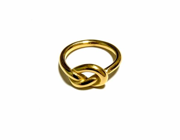 新品 インフィニティ サージカルステンレス リング 指輪 ゴールド
