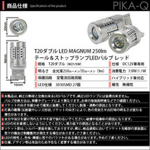 T20D ダブル LED テール＆ストップランプ マグナム 250lm レッド 2個 尾灯 制動灯 11-I-12_画像7