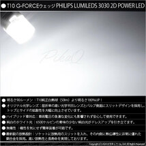 ホンダ ストリーム (RN6/7/8/9) 対応 LED ポジションランプ T10 G-FORCE 90lm ホワイト 6500K 2個 車幅灯 3-B-1_画像2