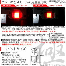 スズキ ワゴンR (MH23S) 対応 LED テール＆ストップランプ S25 BAY15d 極-KIWAMI- 130lm レッド 2個 7-A-8_画像2