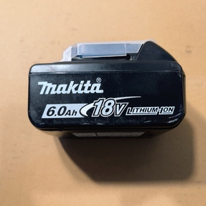 送料無料 美品 純正品 マキタ 18V 6.0Ah リチウム バッテリー BL1860B 動作品 蓄電池 LITHIUM ION 電動工具 