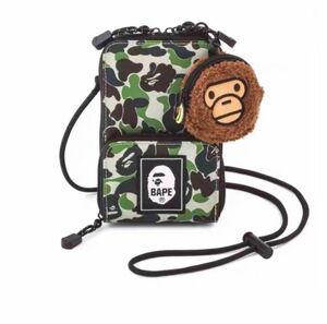 BAPE KIDS じゃばら式　CAMO スマホショルダー&マイロコインケース