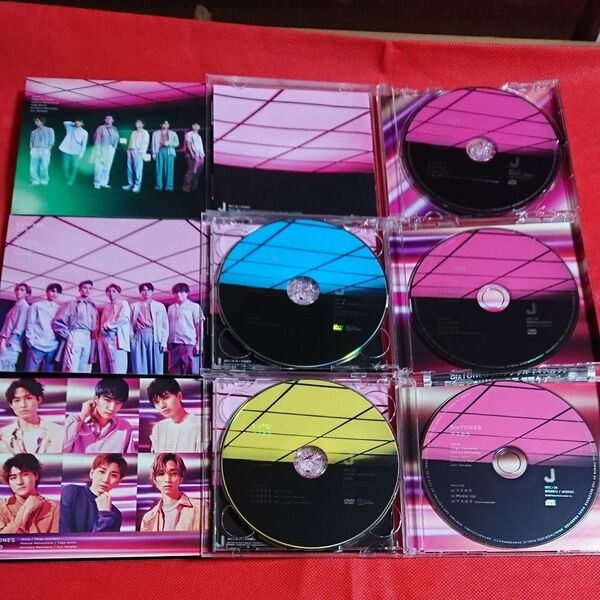 SixTONES ストーンズ「マスカラ」CD 3形態セット (中古) おまけ付き