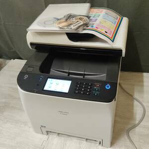 良品 栃木/福島発 2141枚 P C301SF RICOH A4 カラー レーザープリンター 複合機 動作確認済み 動画有 付属多数 リコー 引取 直接手渡し可