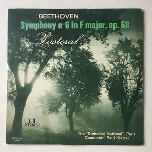 231104●Beethoven/Paul Kletzki/Symphony N° 6 In F Major, Op. 68(Pastoral)田園 ベートーヴェン クレッキー/12inch LP アナログ盤