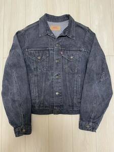 早い者勝ち LEVI'S リーバイス USA製 先染め 46 ブラック 71506 70506のロング丈 デニムジャケット ヴィンテージ / 70505 BIGE