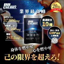 【匿名配送】【送料無料】BB ENERGY RISING ライジング シトルリン アルギニン 亜鉛 マカ 厳選10成分 サプリ 180粒(30日分)_画像4