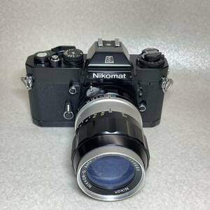 W2-2） Nikon ニコン Nikomat EL フィルム一眼レフカメラ NIKKOR-Q Auto 135mm 1:3.5 （98）