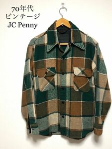 良色☆70sビンテージ☆JC Penny CPOシャツジャケット☆アメリカ古着