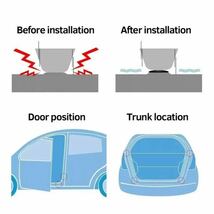 8個 白 トランク ドア フロント 耐衝撃性 防音 粘着 ステッカー テープ シール クッション シリコン 吸収 防止 静音 静電気 振動 ビビリ音_画像9