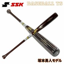 SSK 硬式木製バット SBB3100 BFJマーク リーグチャンプ限定品 プロモデル メイプル材 坂本型 Mブラウン_画像1