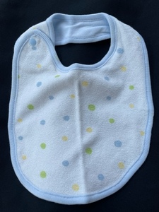  bib baby's bib same color same pattern 2 sheets . blue Benesse LifeSmile shop number - warehouse ①