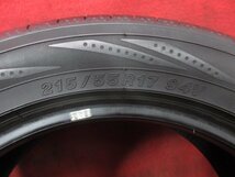 タイヤ 1本 215/55R17 ヨコハマ ブルーアース BLUE EARTH RV02 2020年 ミニバン ワンボックス ステーションワゴン バリ山 送料無料★14517T_画像3