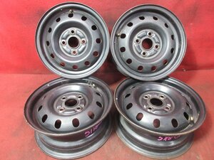 スチール ホイール 4本 トヨタ 13×5J 4穴 PCD 100 +45 ハブ径 54◆51180H(N)