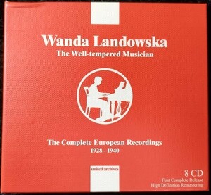 8DISCS/MONO/UNITED ARCHIVES/IMPORTED/WANDA LANDOWSKA(HARPSICHORD)THE COMPLETE EUROPIAN RECORDINGS/RECORDING IN 1928-1940