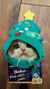 猫用ほっかむりクリスマスコスプレpetio