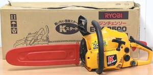 DY12-3 現状品 RYOBI リョービ チェーンソー ESK-3500 エンジンチェンソー 切断機 木工用 工具 動作未確認 箱付き