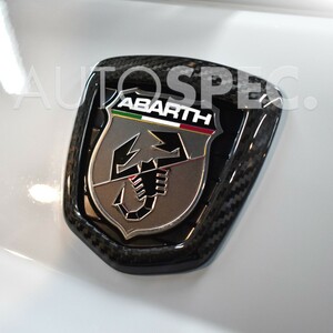 ABARTH　595　695　スーパードライ カーボン　リアエンブレム カバー　ASSO　アッソ　アバルト　シリーズ4　S4　GRU