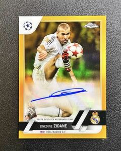 ★SSP★50枚限定★ Zinedine Zidane ジダン 2022-23 Topps Chrome UEFA Club Competition Real Madrid 直筆サイン Auto