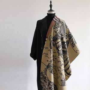 マフラー ストール ファッション 飾り物 ウール シルク 秋冬 暖かく 厚く レディース Y521