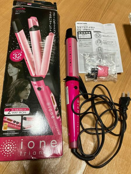 TESCOM テスコム マイナスイオンヘアーアイロン 直径32mm IPM71 JANコード4975302407122