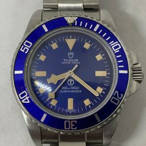 OH済・現状品／TUDOR submariner チュードル／サブマリーナ 盾 Tマーク snowflake イカサブ Ref.9411 自動巻 青文字盤 ノンデイトの画像1