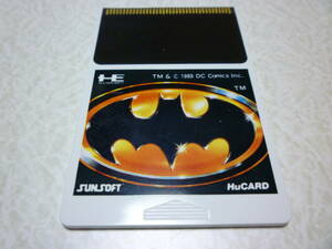 送料無料 BATMAN PCエンジン Huカード アクション レトロゲーム サン電子 起動確認済 箱・説明書無 マニア 珍しい