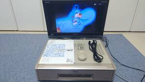 Victor ビクター S-VHSビデオデッキ HR-X7 動作品 純正電源ケーブル&純正リモコン&取扱説明書& 極美品 2000年製