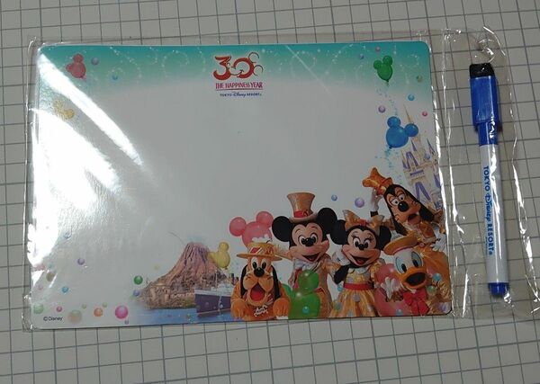 ディズニーリゾート　ホワイトボード　非売品　30周年