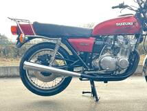 SUZUKI GS750 ワインレッド エンジン始動走行可能 ブレーキ作動正常 タイヤ程度上 スズキ旧車絶版車 逆輸入車 簡易走行テスト済_画像6