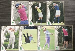 【7枚セット】2022 EPOCH JLPGA 女子ゴルフ トレーディングカード　申ジエ　藤田さいき　有村智恵　福田真未　内田ことこ