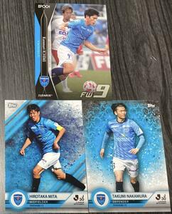 【横浜FC 3枚セット】Topps J-League 30th Anniversary Special Trading Card Jリーグ30周年カード 中村拓海 三田啓貴 一美和成