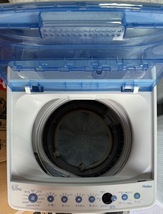 【特価セール】Haier/ハイアール 全自動洗濯機 JW-C55CK 2019年製 5.5kg しわケア 風乾燥 高濃度洗浄機能 #4_画像2