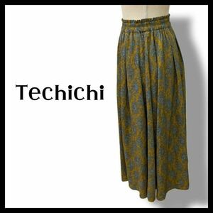 [ free shipping ]Techichi TERRASSE storage floral print skirt long storage 