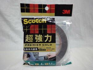 ◆即決有◆ 3M スコッチ 超強力両面テープ プレミアゴールド 自動車内装用 SCR-15 /未開封