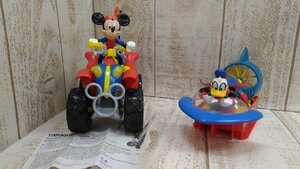 ◇ディズニー ミッキーマウス ドナルドダック 2点 フィギュア おもちゃ 2X2 【60】