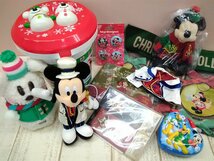 ◇ディズニー 《大量セット》《未開封品あり》クリスマスグッズ 10点 ぬいぐるみ ピンバッジほか 2R18 【80】_画像1