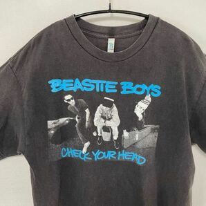 BEASTIE BOYS 『CHECK YOUR HEAD』 Tシャツ フェード ブラック 黒 ビーズティーボーイズ Lサイズ 着丈72 身幅53の画像2