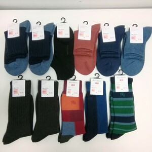 未使用 UNIQLO ユニクロ HEATTECH ヒートテック 靴下 ソックス 11足セット まとめて MEN メンズ 25-27cm JWANPERSON