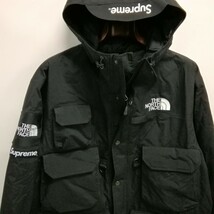 THE NORTH FACE×Supreme ノースフェイス×シュプリーム Cargo Jacket カーゴジャケット ブルゾン L ブラック メンズ_画像2