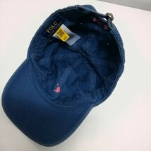 POLO RALPH LAUREN ラルフローレン キャップ 帽子 ブルー系 ロゴ ワンサイズ 59cm_画像7